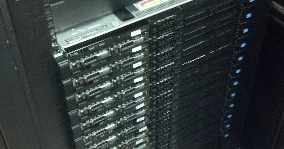 Wikimedia servers for the ULSFO caching data center being racked on June 6th, 2013 in San Francisco.